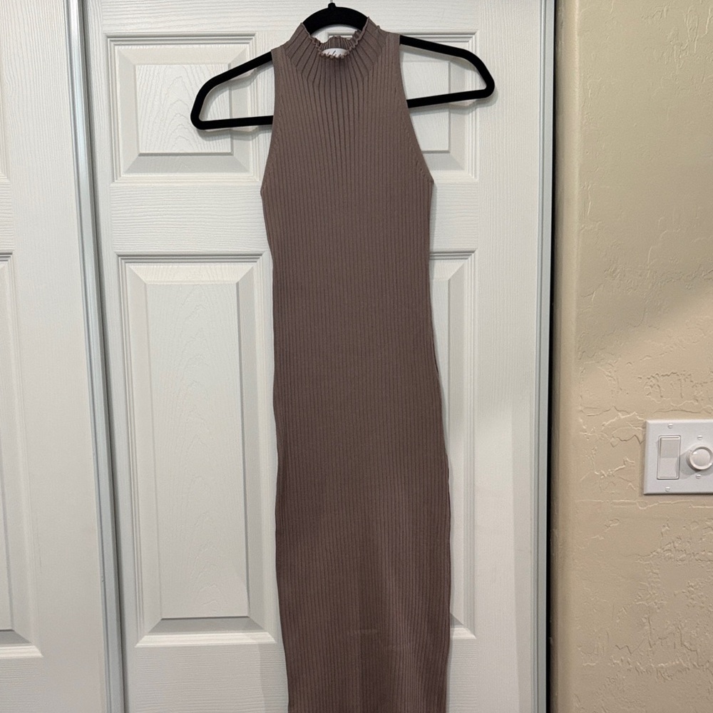Petal and Pup Sleeveless Ribbed Knit Dress